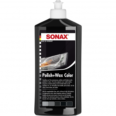 Spalvotas polirolis su vašku POLISH&WAX SONAX 250ml 1