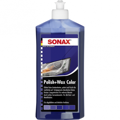 Spalvotas polirolis su vašku POLISH&WAX SONAX 250ml 2
