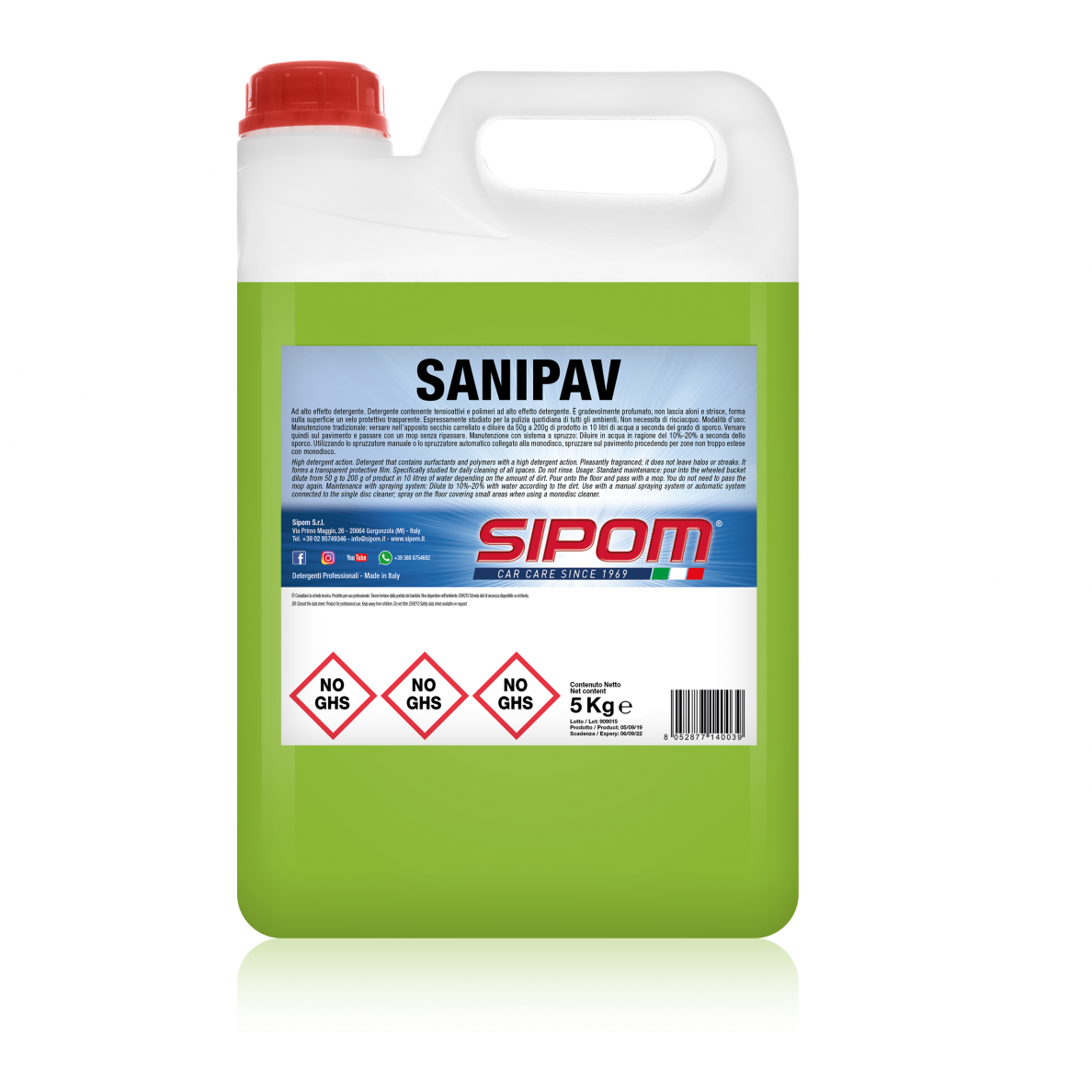 Grindų ploviklis SANIPAV SIPOM 5 kg Grindų ploviklis SANIPAV SIPOM 5 kg