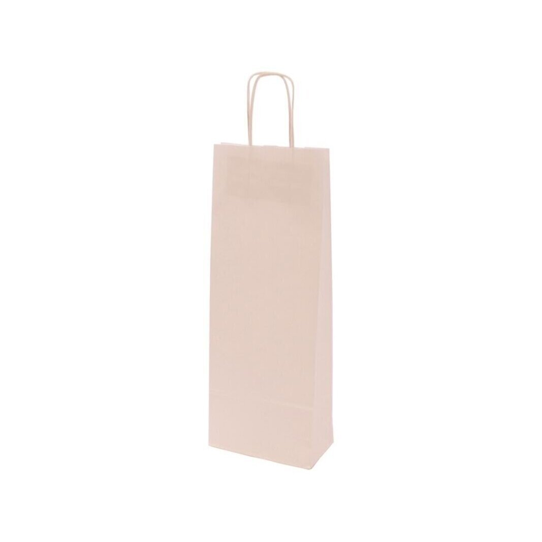 Maišelis vynui baltas (krafto) popierine rankena 1 but. Maišelis vynui baltas (krafto) popierine rankena 1 but.