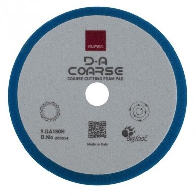 High performance coarse cutting foam pad – D-A COARSE Rupes 180 mm 1 High performance coarse cutting foam pad – D-A COARSE Rupes 180 mm 1