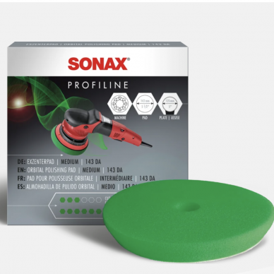 Poliravimo padas orbitinei mašinėlei 143mm SONAX Poliravimo padas orbitinei mašinėlei 143mm SONAX