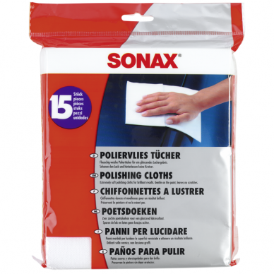 Poliravimo servetėlės SONAX 15VNT Poliravimo servetėlės SONAX 15VNT