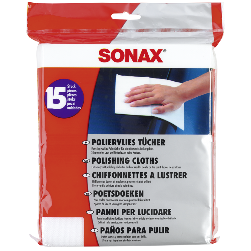 Poliravimo servetėlės SONAX 15VNT Poliravimo servetėlės SONAX 15VNT