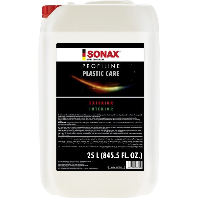 Profiline plastiko priežiūros priemonė, SONAX 25l Profiline plastiko priežiūros priemonė, SONAX 25l