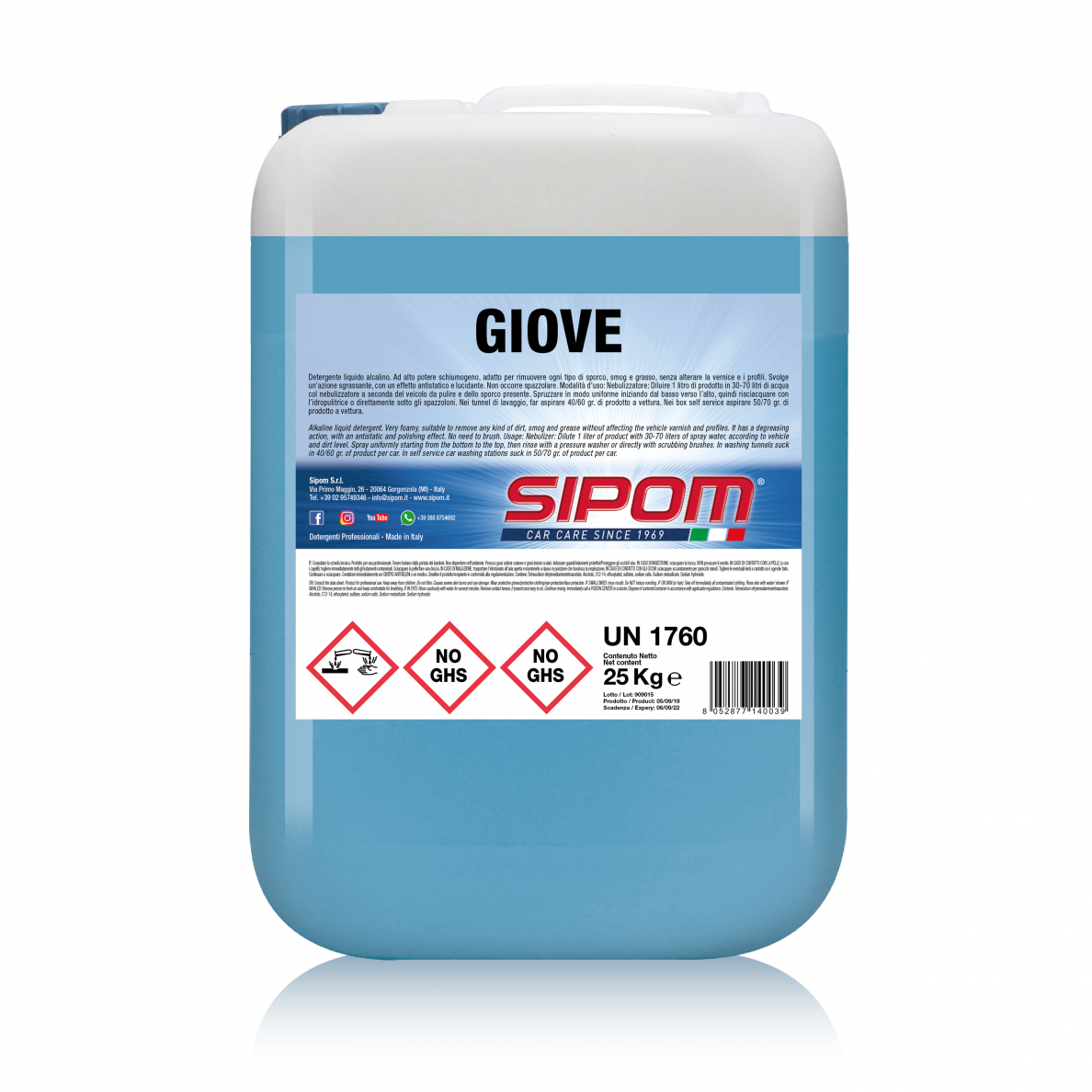 Purvo tirpiklis GIOVE SIPOM 25 kg Purvo tirpiklis GIOVE SIPOM 25 kg