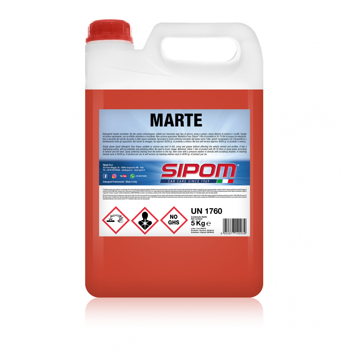 Purvo tirpiklis MARTE SIPOM 5 kg Purvo tirpiklis MARTE SIPOM 5 kg
