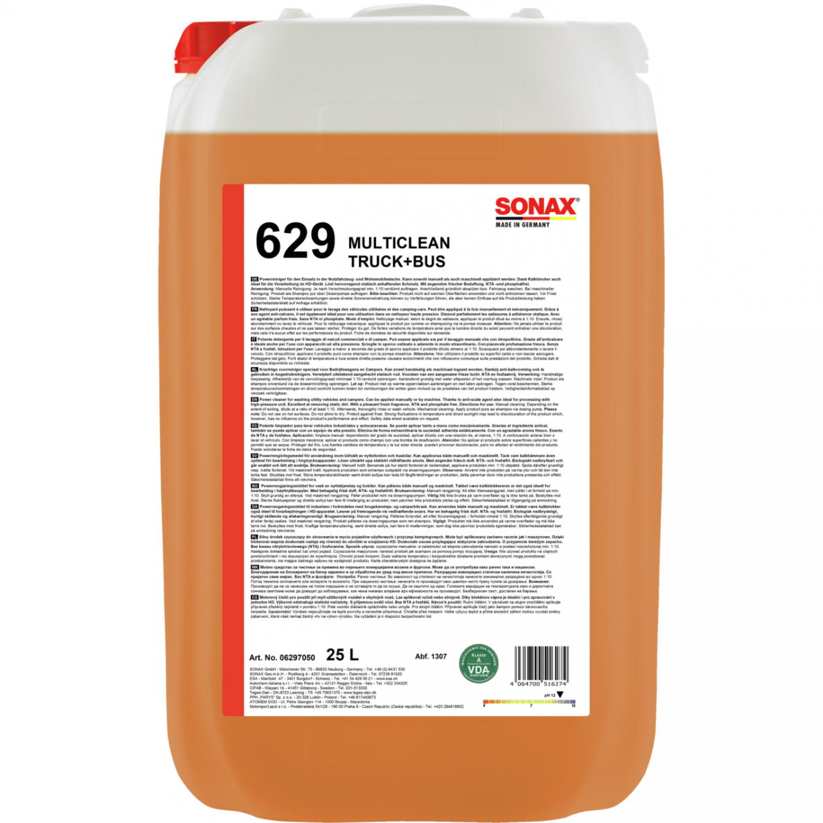 Multiclean purvo tirpiklis SONAX , 25L Multiclean purvo tirpiklis SONAX , 25L